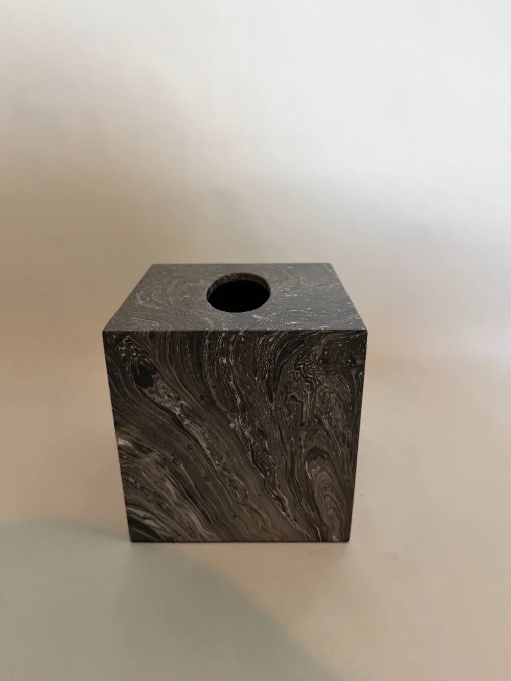 Pigeon and Poodle - Micco Black Marble - Designer Tissue Box Cover